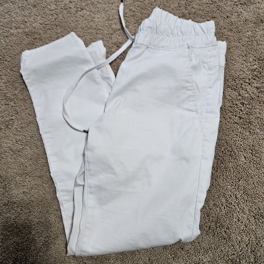 Bevy Flog White Drawstring Pants - image 1